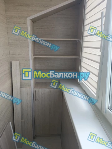 Шкаф на балкон купить в Пушкино на заказ недорого от МосБалкон