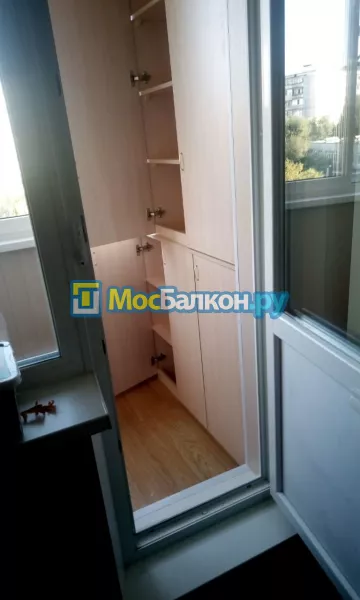 Шкаф на балкон купить в Пушкино на заказ недорого от МосБалкон