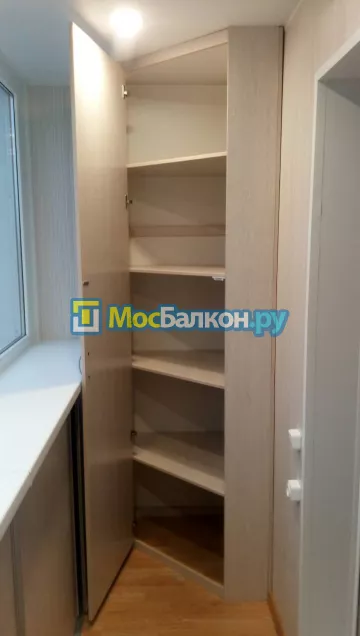Шкаф на балкон купить в Пушкино на заказ недорого от МосБалкон