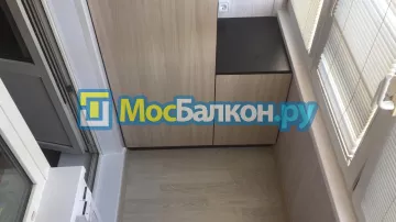 Шкаф на балкон купить в Пушкино на заказ недорого от МосБалкон