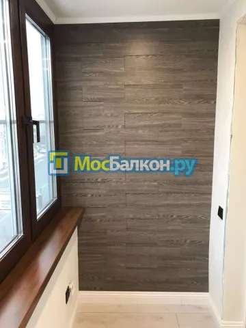 Отделка балкона и лоджии пластиковыми ПВХ панелями в Пушкино от компании МосБалкон