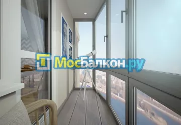 Французское остекление балконов и лоджий под ключ по доступным ценам в Пушкино | МосБалкон