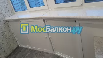 Шкаф на балкон купить в Пушкино на заказ недорого от МосБалкон