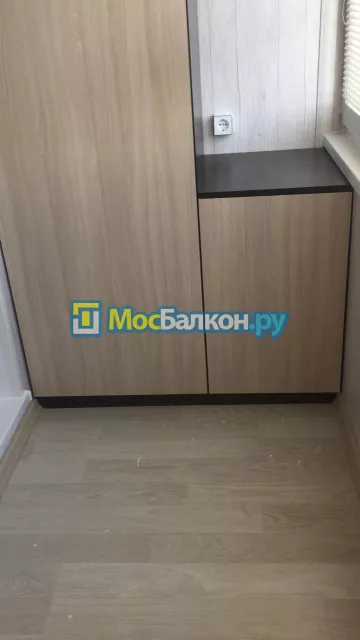 Шкаф на балкон купить в Пушкино на заказ недорого от МосБалкон