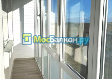 Отделка балкона и лоджии пластиковыми ПВХ панелями в Пушкино от компании МосБалкон