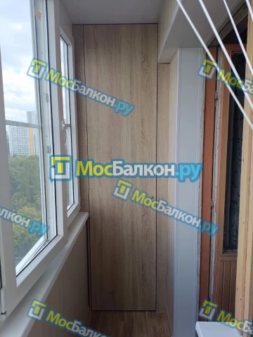 Шкаф на балкон купить в Пушкино на заказ недорого от МосБалкон