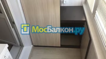 Шкаф на балкон купить в Пушкино на заказ недорого от МосБалкон