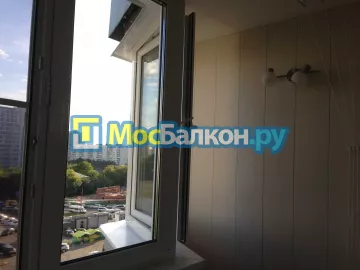 Отделка балкона и лоджии пластиковыми ПВХ панелями в Пушкино от компании МосБалкон