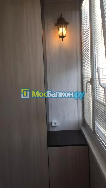 Шкаф на балкон купить в Пушкино на заказ недорого от МосБалкон