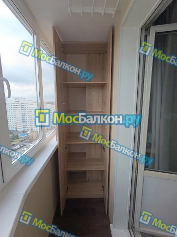 Шкаф на балкон купить в Пушкино на заказ недорого от МосБалкон