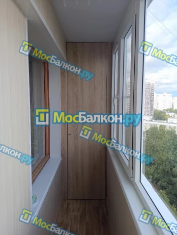 Шкаф на балкон купить в Пушкино на заказ недорого от МосБалкон
