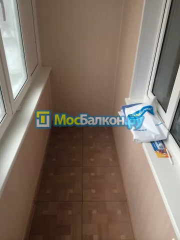 Отделка балкона и лоджии пластиковыми ПВХ панелями в Пушкино от компании МосБалкон