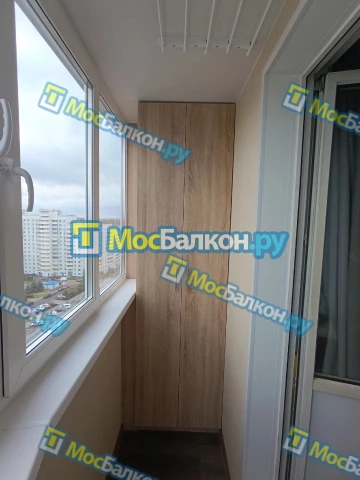 Шкаф на балкон купить в Пушкино на заказ недорого от МосБалкон