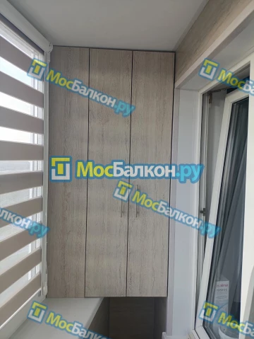 Шкаф на балкон купить в Пушкино на заказ недорого от МосБалкон