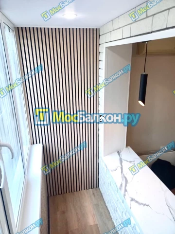 Объединение балкона и лоджии с комнатой в  Пушкино