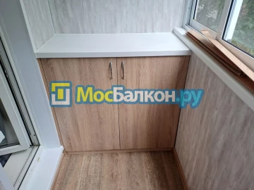 Шкаф на балкон купить в Пушкино на заказ недорого от МосБалкон