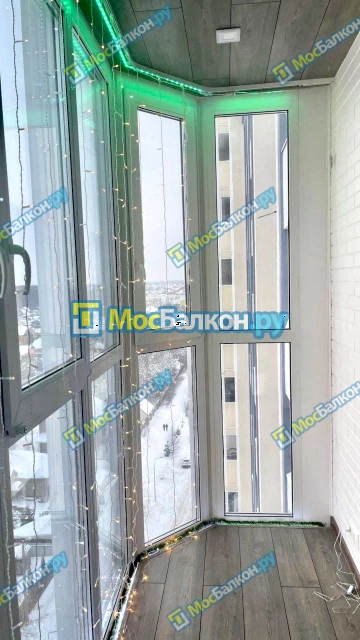 Панорамное остекление заказать под ключ по выгодной цене в Пушкино от компании МосБалкон