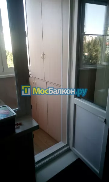 Шкаф на балкон купить в Пушкино на заказ недорого от МосБалкон