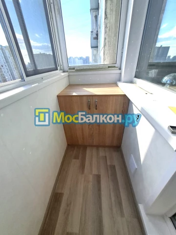 Шкаф на балкон купить в Пушкино на заказ недорого от МосБалкон
