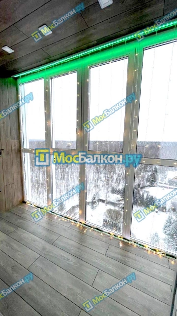Панорамное остекление заказать под ключ по выгодной цене в Пушкино от компании МосБалкон