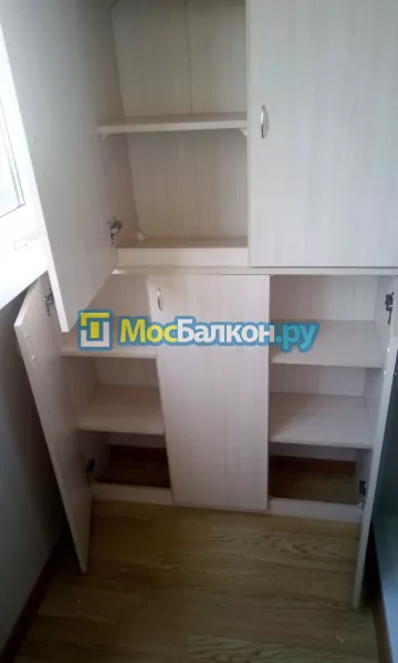 Шкаф на балкон купить в Пушкино на заказ недорого от МосБалкон