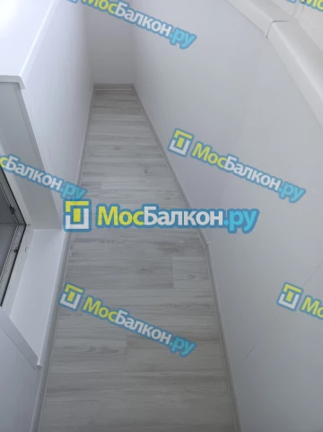 Отделка балкона и лоджии пластиковыми ПВХ панелями в Пушкино от компании МосБалкон