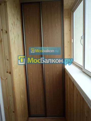Шкаф на балкон купить в Пушкино на заказ недорого от МосБалкон