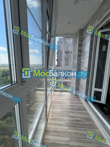 Панорамное остекление заказать под ключ по выгодной цене в Пушкино от компании МосБалкон