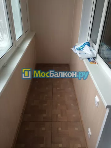 Отделка балкона и лоджии пластиковыми ПВХ панелями в Пушкино от компании МосБалкон