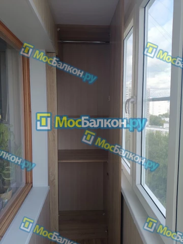 Шкаф на балкон купить в Пушкино на заказ недорого от МосБалкон