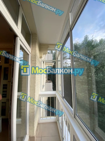 Панорамное остекление заказать под ключ по выгодной цене в Пушкино от компании МосБалкон