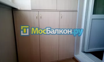 Шкаф на балкон купить в Пушкино на заказ недорого от МосБалкон