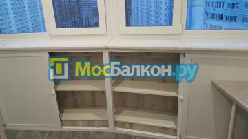Шкаф на балкон купить в Пушкино на заказ недорого от МосБалкон